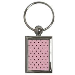 Love Black Pink Valentine Key Chains (rectangle) 