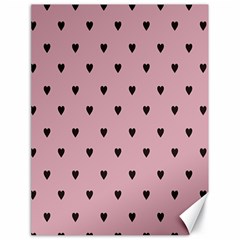 Love Black Pink Valentine Canvas 18  X 24   by Mariart