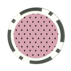 Love Black Pink Valentine Poker Chip Card Guard (10 Pack) by Mariart