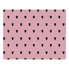 Love Black Pink Valentine Double Sided Flano Blanket (large)  by Mariart