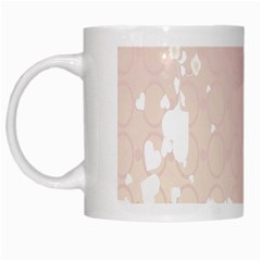 Love Heart Flower Purple Sexy Rose White Mugs by Mariart