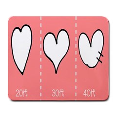Love Heart Valentine Pink White Sexy Large Mousepads