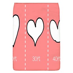 Love Heart Valentine Pink White Sexy Flap Covers (l)  by Mariart