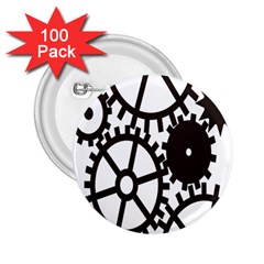 Machine Iron Maintenance 2 25  Buttons (100 Pack) 