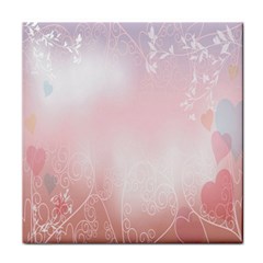 Love Heart Pink Valentine Flower Leaf Face Towel
