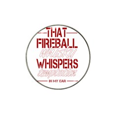 Fireball Whiskey Humor  Hat Clip Ball Marker (4 Pack) by crcustomgifts