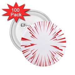 Line Red Sun Arrow 2 25  Buttons (100 Pack)  by Mariart