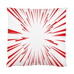 Line Red Sun Arrow Standard Cushion Case (two Sides)