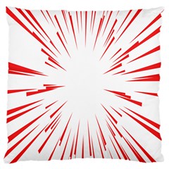 Line Red Sun Arrow Large Cushion Case (two Sides)