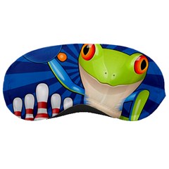 Tree Frog Bowling Sleeping Masks by crcustomgifts