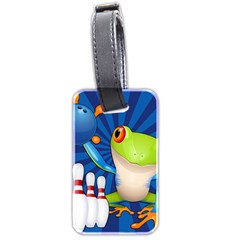 Tree Frog Bowling Luggage Tags (two Sides) by crcustomgifts