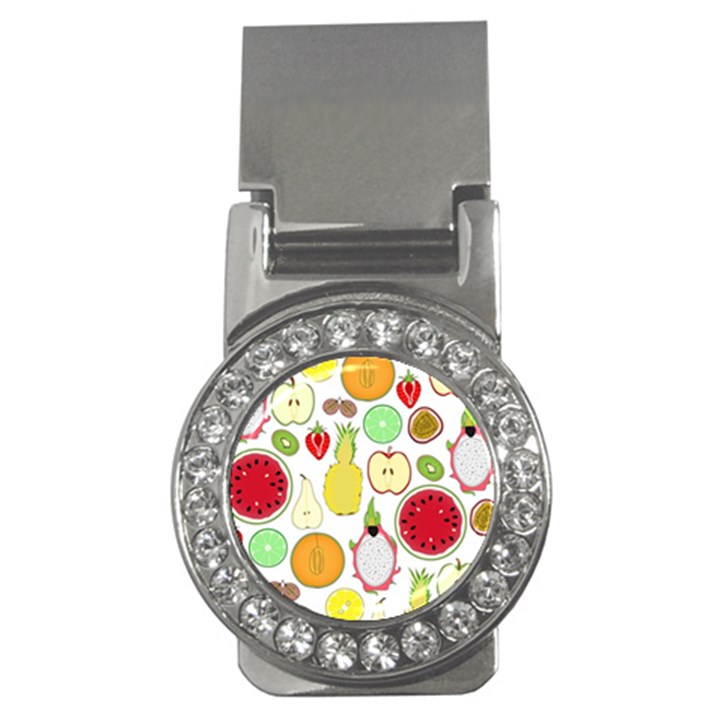 Mango Fruit Pieces Watermelon Dragon Passion Fruit Apple Strawberry Pineapple Melon Money Clips (CZ) 