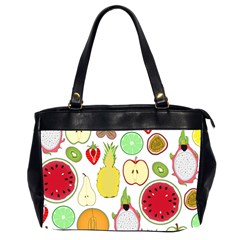 Mango Fruit Pieces Watermelon Dragon Passion Fruit Apple Strawberry Pineapple Melon Office Handbags (2 Sides) 