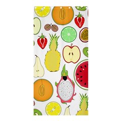 Mango Fruit Pieces Watermelon Dragon Passion Fruit Apple Strawberry Pineapple Melon Shower Curtain 36  X 72  (stall)  by Mariart