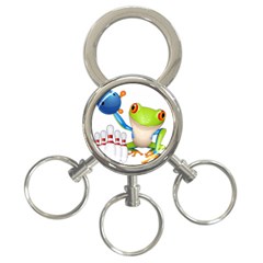 Tree Frog Bowler 3-ring Key Chains by crcustomgifts