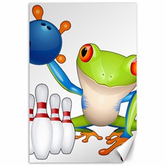 Tree Frog Bowler Canvas 24  X 36  by crcustomgifts