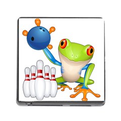 Tree Frog Bowler Memory Card Reader (square) by crcustomgifts