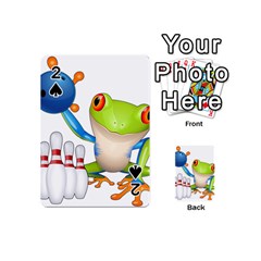 Tree Frog Bowler Playing Cards 54 (mini)  by crcustomgifts