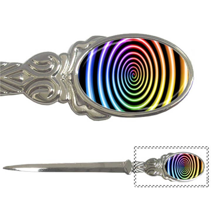 Hypnotic Circle Rainbow Letter Openers