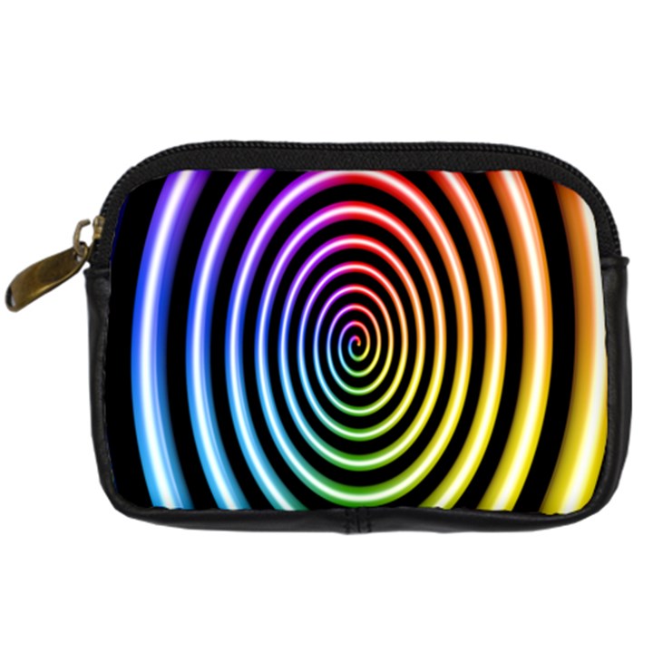 Hypnotic Circle Rainbow Digital Camera Cases