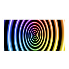 Hypnotic Circle Rainbow Satin Wrap