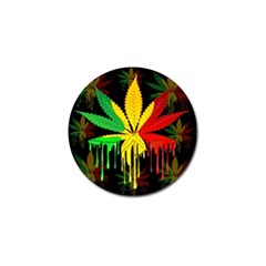 Marijuana Cannabis Rainbow Love Green Yellow Red Black Golf Ball Marker (10 Pack) by Mariart