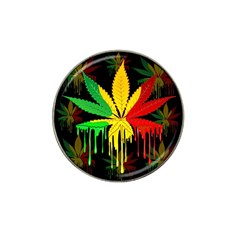 Marijuana Cannabis Rainbow Love Green Yellow Red Black Hat Clip Ball Marker (4 Pack) by Mariart