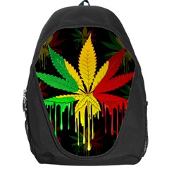 Marijuana Cannabis Rainbow Love Green Yellow Red Black Backpack Bag