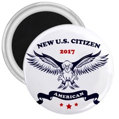 New U S  Citizen Eagle 2017  3  Magnets by crcustomgifts