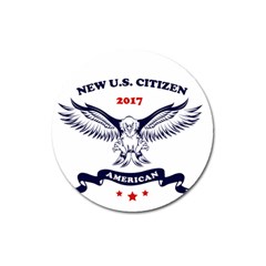 New U S  Citizen Eagle 2017  Magnet 3  (round) by crcustomgifts