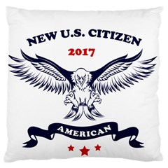 New U S  Citizen Eagle 2017  Large Cushion Case (one Side) by crcustomgifts