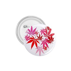 Marijuana Cannabis Rainbow Pink Love Heart 1.75  Buttons