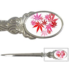 Marijuana Cannabis Rainbow Pink Love Heart Letter Openers by Mariart