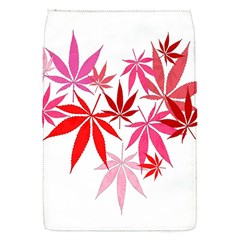 Marijuana Cannabis Rainbow Pink Love Heart Flap Covers (S) 