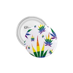 Marijuana Cannabis Rainbow Love Green Yellow Red White Leaf 1 75  Buttons by Mariart