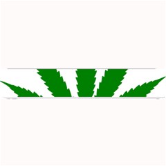 Marijuana Weed Drugs Neon Cannabis Green Leaf Sign Small Bar Mats