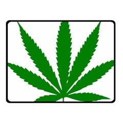 Marijuana Weed Drugs Neon Cannabis Green Leaf Sign Fleece Blanket (small) by Mariart