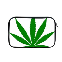 Marijuana Weed Drugs Neon Cannabis Green Leaf Sign Apple Macbook Pro 13  Zipper Case by Mariart