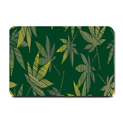 Marijuana Cannabis Rainbow Love Green Yellow Leaf Small Doormat 