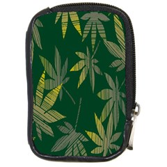 Marijuana Cannabis Rainbow Love Green Yellow Leaf Compact Camera Cases