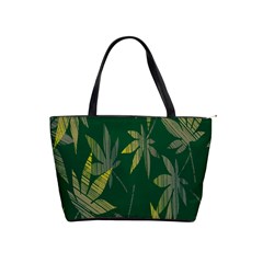 Marijuana Cannabis Rainbow Love Green Yellow Leaf Shoulder Handbags by Mariart