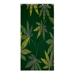 Marijuana Cannabis Rainbow Love Green Yellow Leaf Shower Curtain 36  X 72  (stall) 