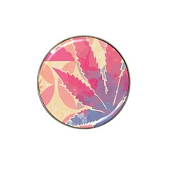 Marijuana Heart Cannabis Rainbow Pink Cloud Hat Clip Ball Marker by Mariart