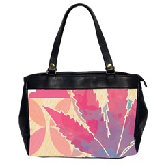 Marijuana Heart Cannabis Rainbow Pink Cloud Office Handbags (2 Sides) 