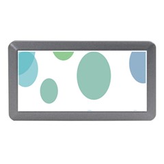 Polka Dots Blue Green White Memory Card Reader (mini) by Mariart