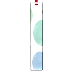 Polka Dots Blue Green White Large Book Marks by Mariart
