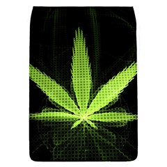 Marijuana Weed Drugs Neon Green Black Light Flap Covers (l)  by Mariart