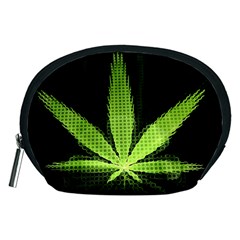 Marijuana Weed Drugs Neon Green Black Light Accessory Pouches (medium)  by Mariart