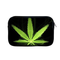Marijuana Weed Drugs Neon Green Black Light Apple Macbook Pro 13  Zipper Case