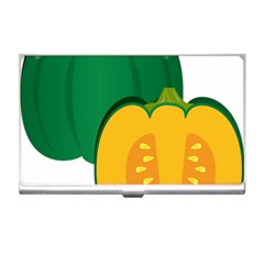 Pumpkin Peppers Green Yellow Business Card Holders by Mariart